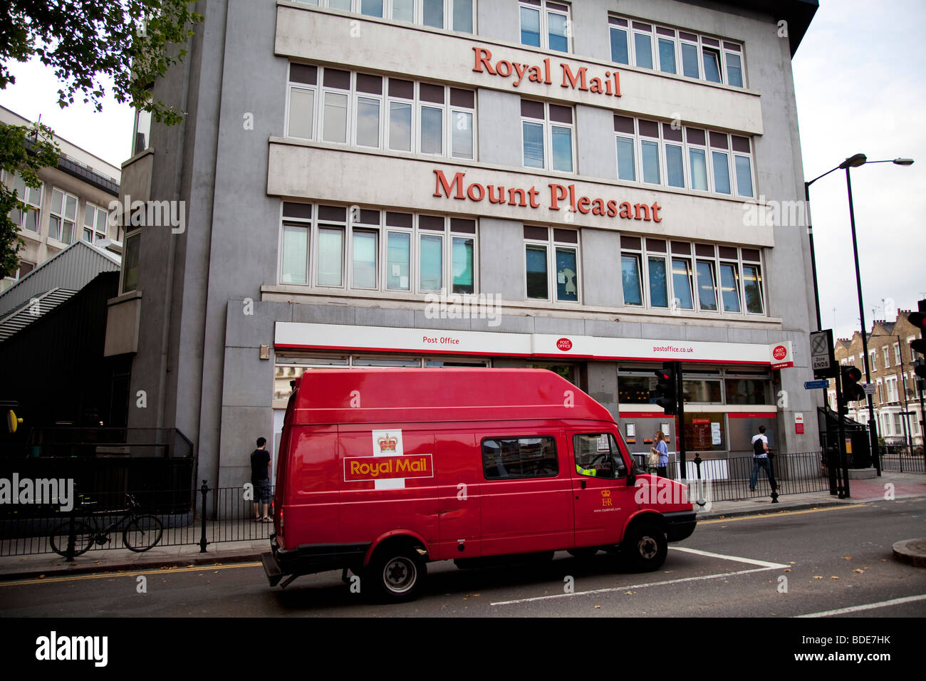 Hauptpost Sortierung Büro in Mount Pleasant in Farringdon Road und Nähe Avenue, London. Stockfoto