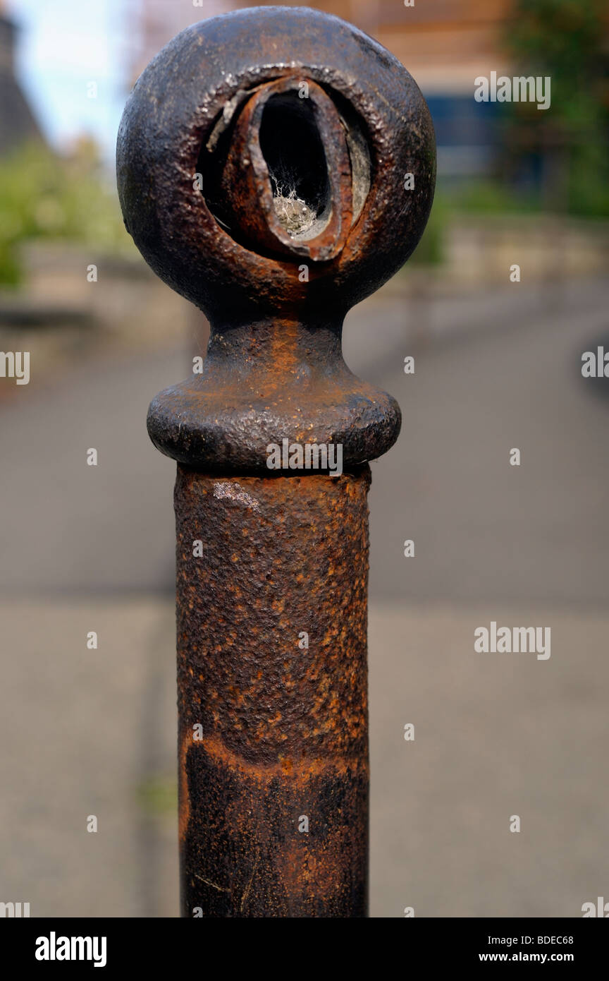 Metallgeländer Stockfoto