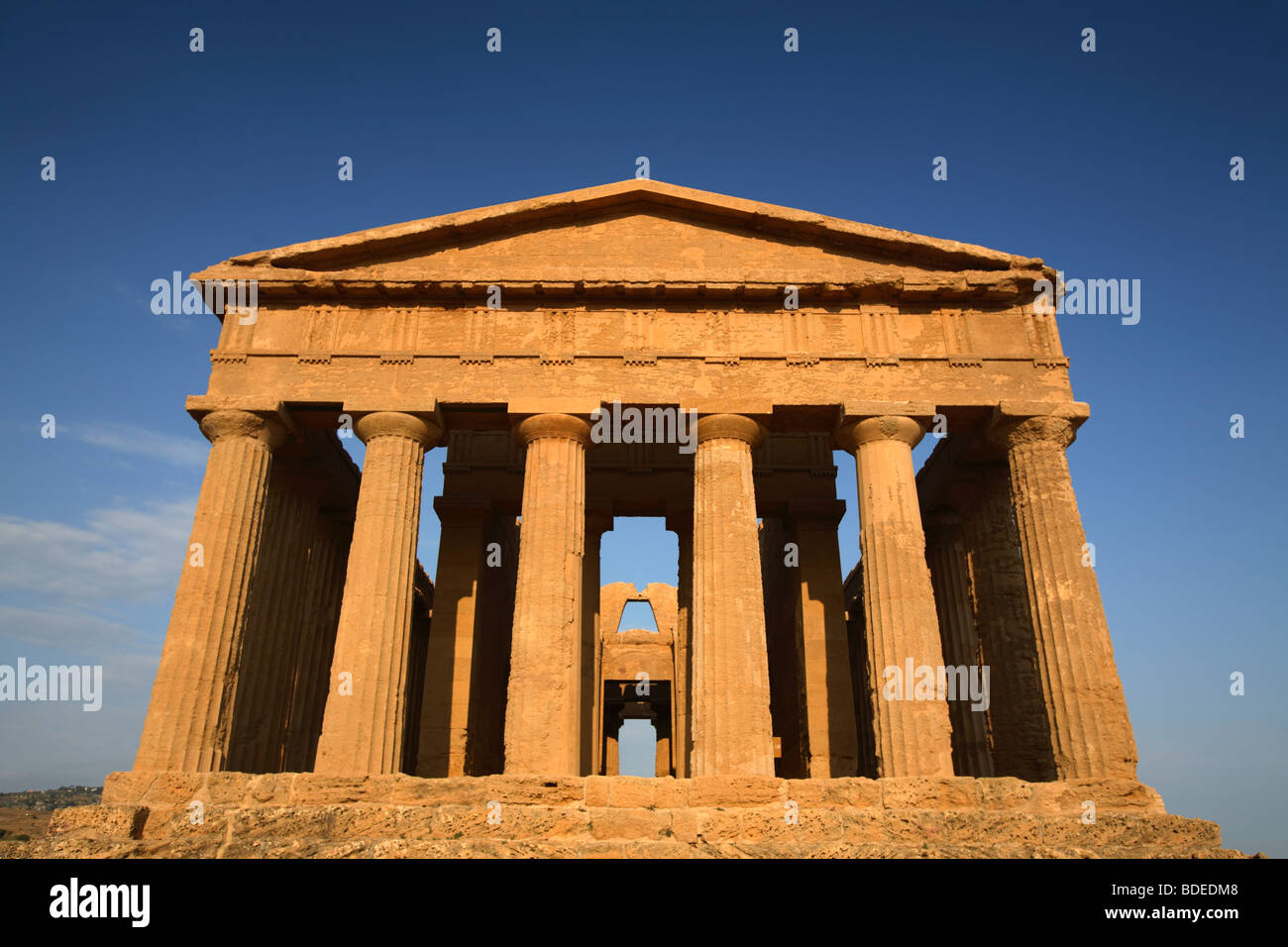 Tempel der Concordia, Valley of the Temples, Agrigento, Italien Stockfoto