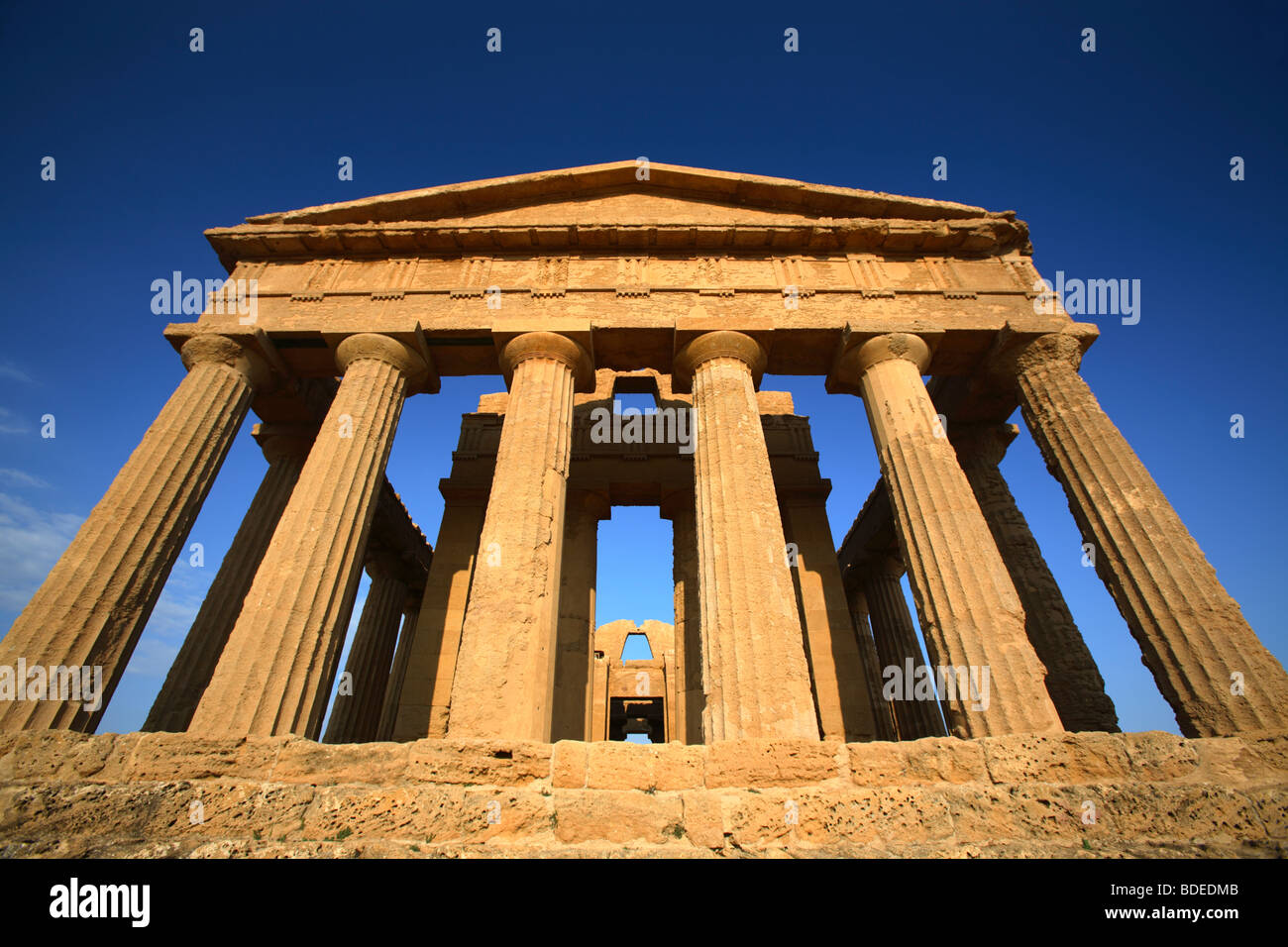 Tempel der Concordia, Valley of the Temples, Agrigento, Italien Stockfoto