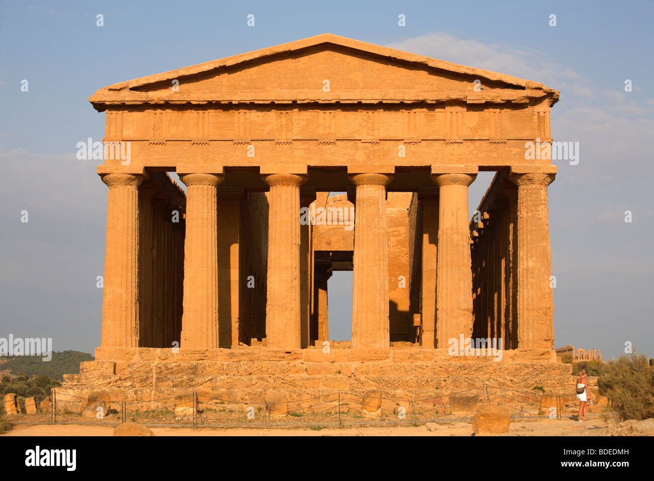 Tempel der Concordia, Valley of the Temples, Agrigento, Italien Stockfoto