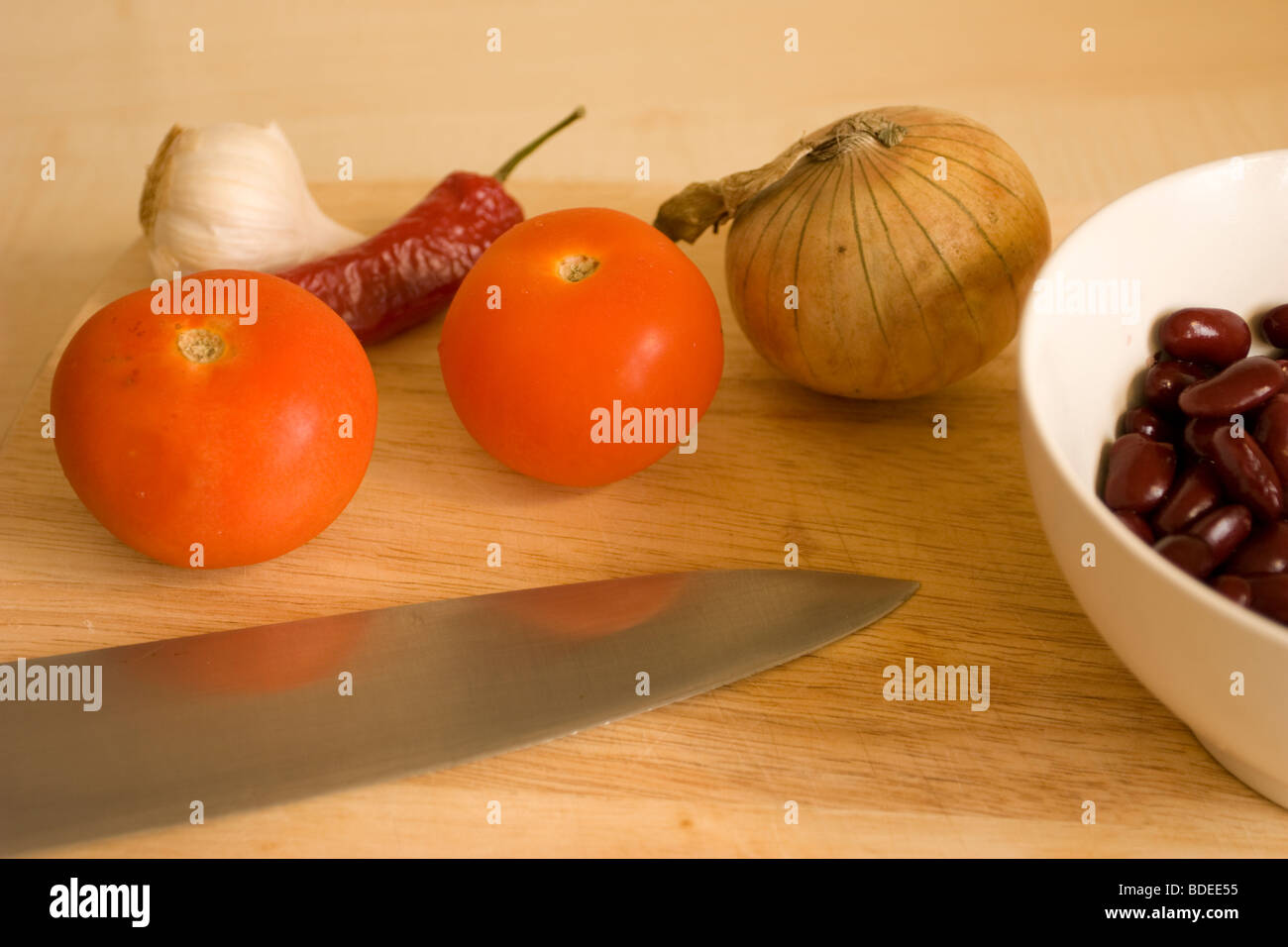 Chili-Zutaten Stockfoto