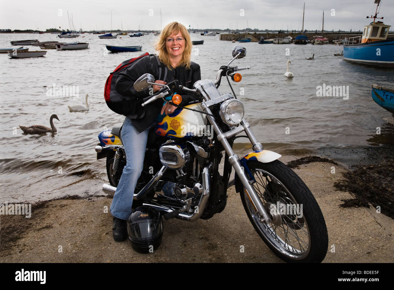 Motorrad frau Registrierung bei