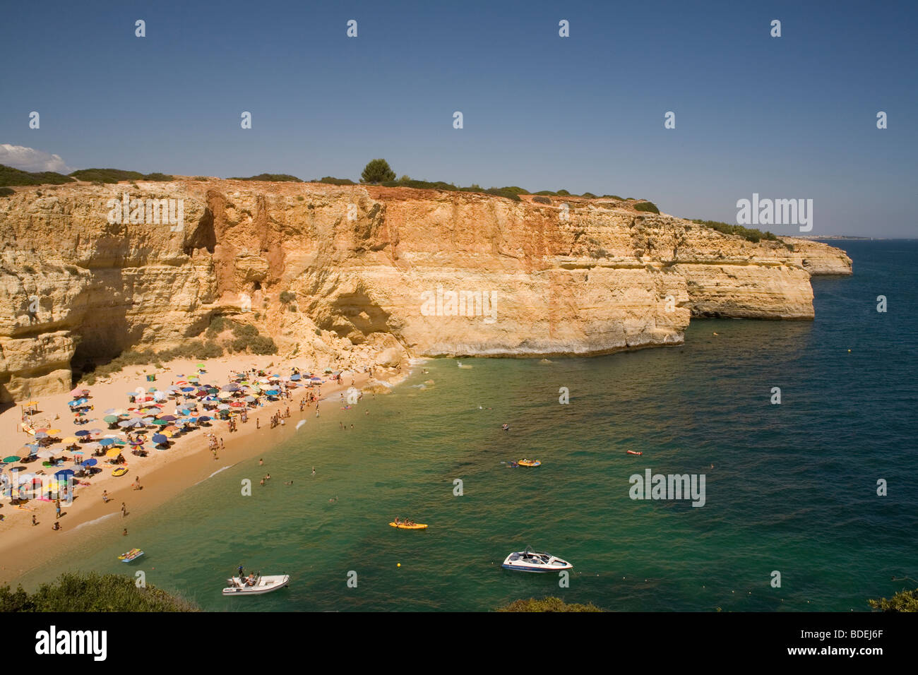 Portugal Algarve Carvoeiro Benagil Strand Stockfoto