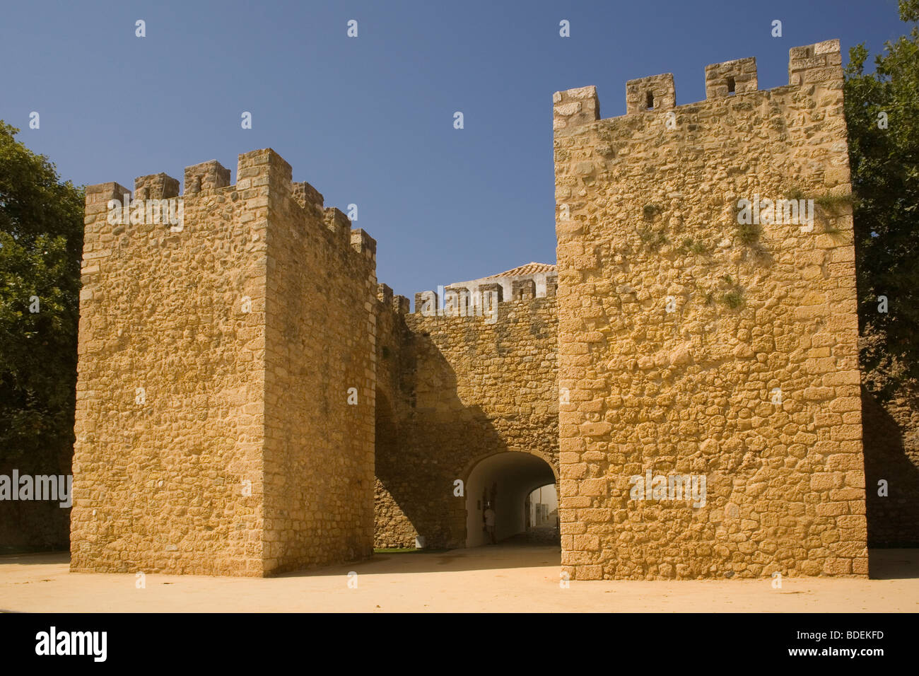 Portugal Algarve Lagos Stadttor Stockfoto