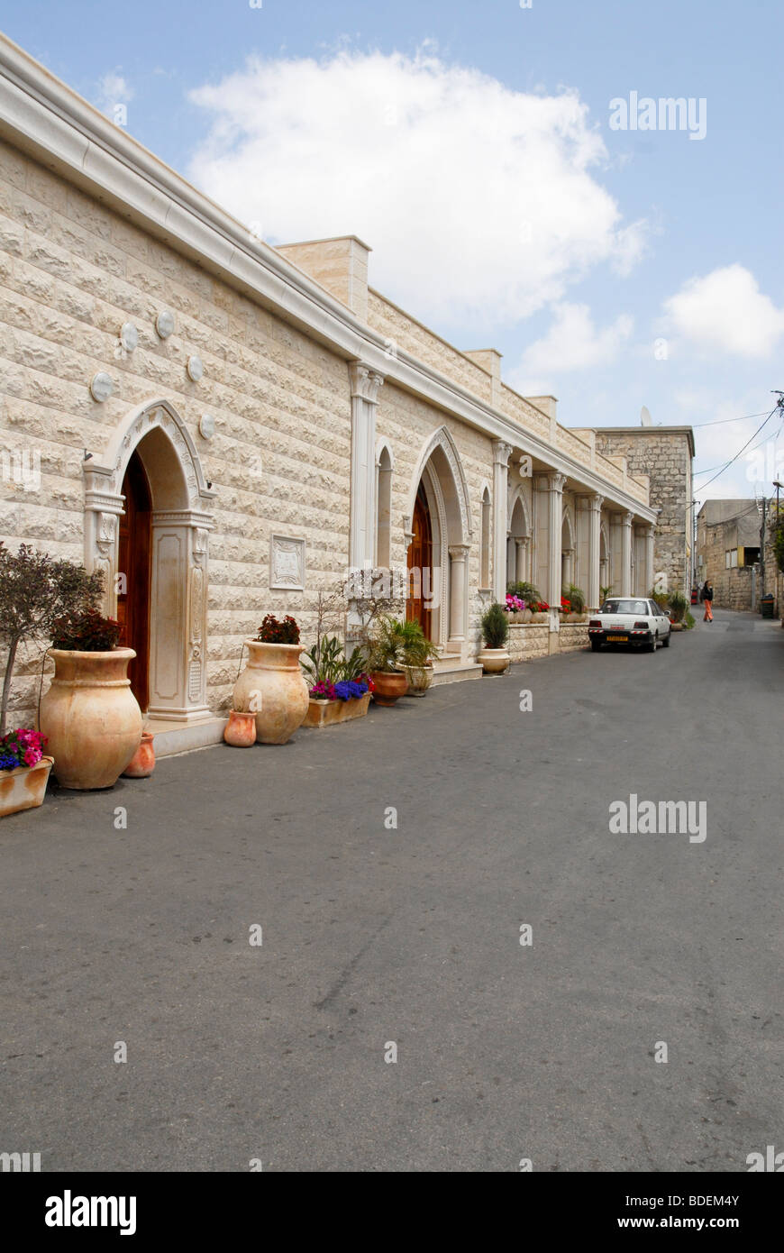 Israel, Carmel Berg, Daliyat al-Karmel ein Druze Stadt im Bezirk Nord, der große Tempel Stockfoto