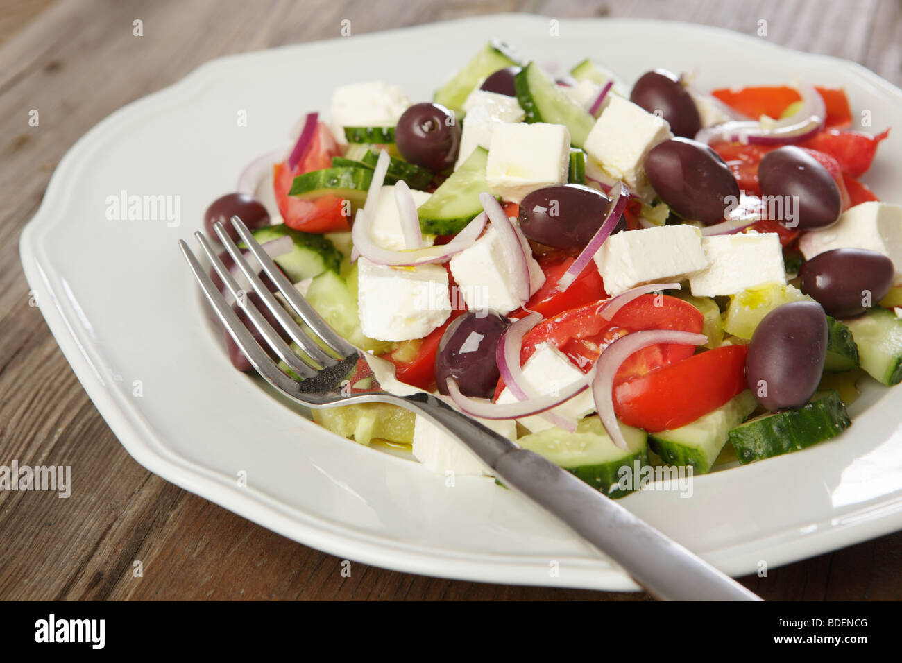 Griechischer Salat Stockfoto