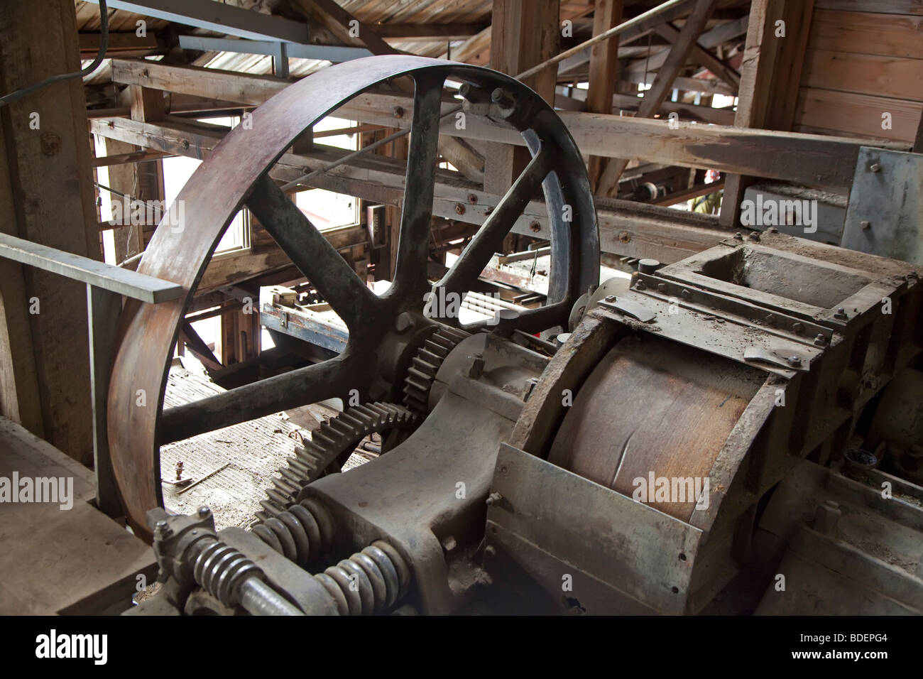 Historischen Kennecott Kupfer Mühle in Wrangell-St.-Elias-Nationalpark Stockfoto