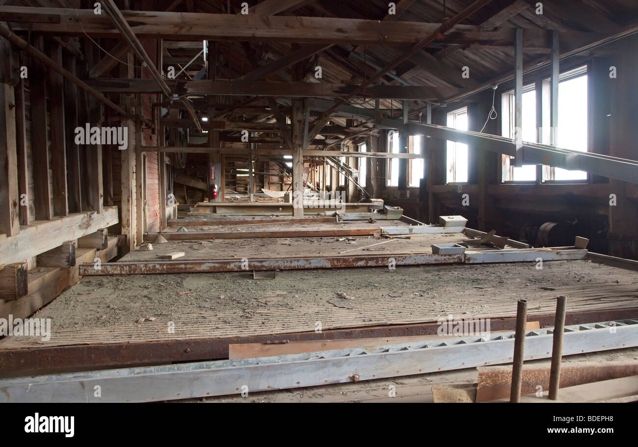 Historischen Kennecott Kupfer Mühle in Wrangell-St.-Elias-Nationalpark Stockfoto