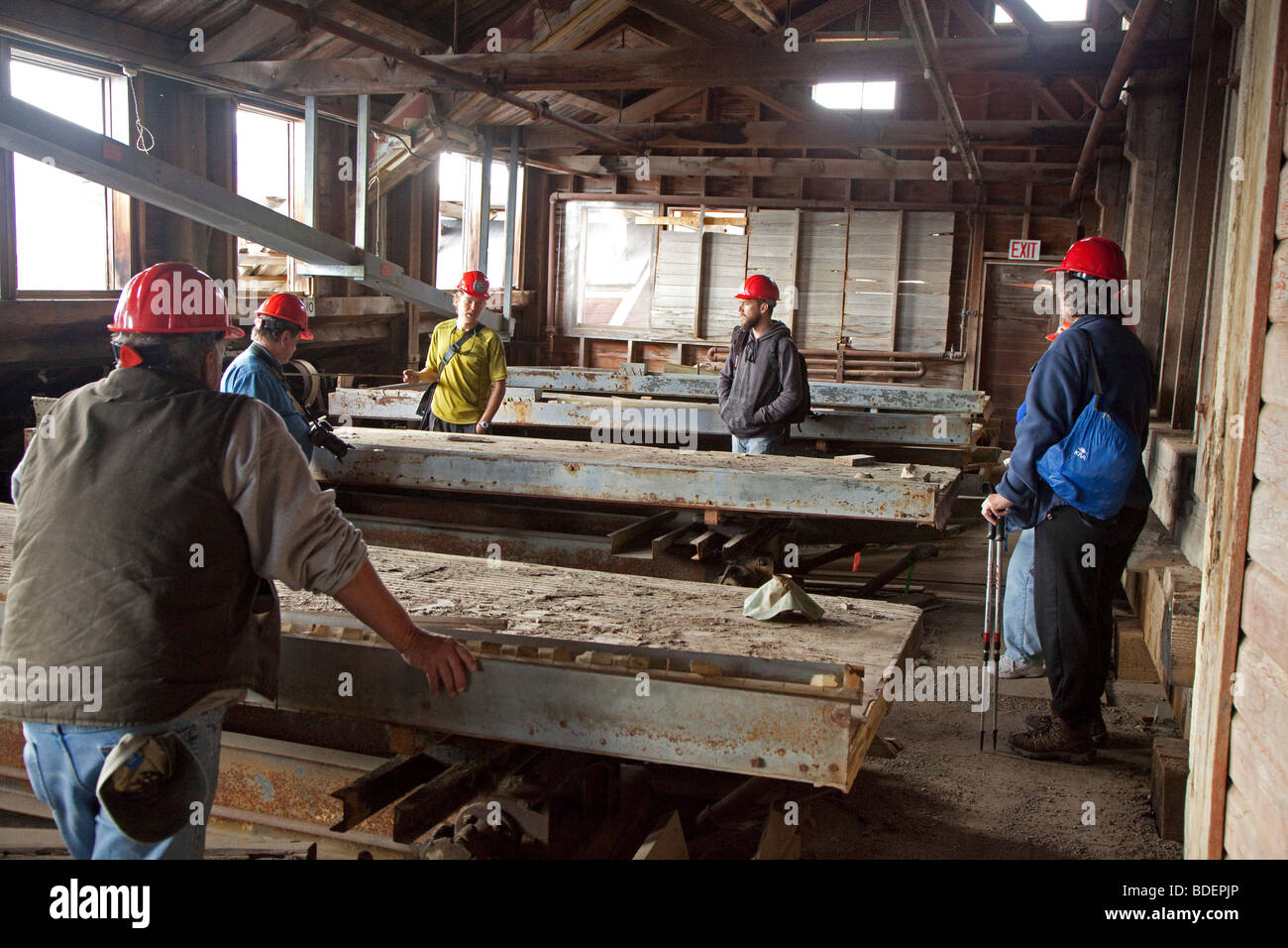 Historischen Kennecott Kupfer Mühle in Wrangell-St.-Elias-Nationalpark Stockfoto
