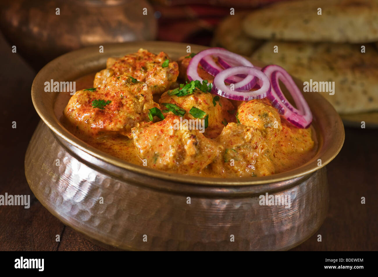 Butter Chicken Makhani Indien South Asia Food Stockfoto