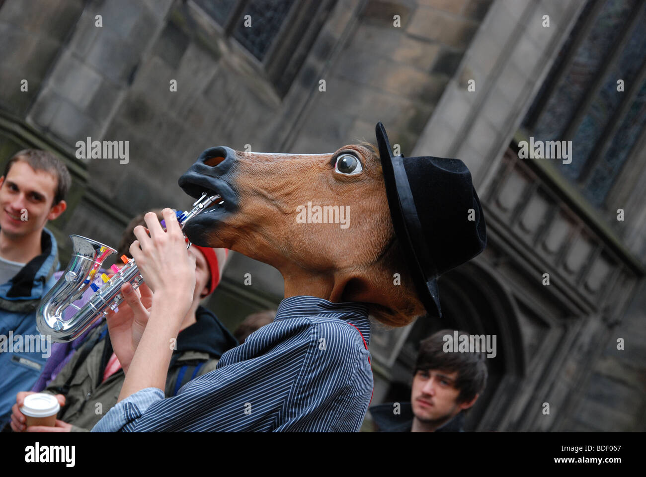 Straßenkünstler auf Edinburgh Festival 2009 Stockfoto