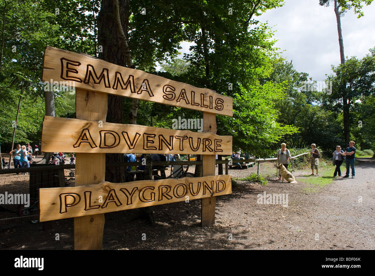 Emma Sallis Abenteuer-Spielplatz, Black Park Country Park, Buckinghamshire, England Stockfoto