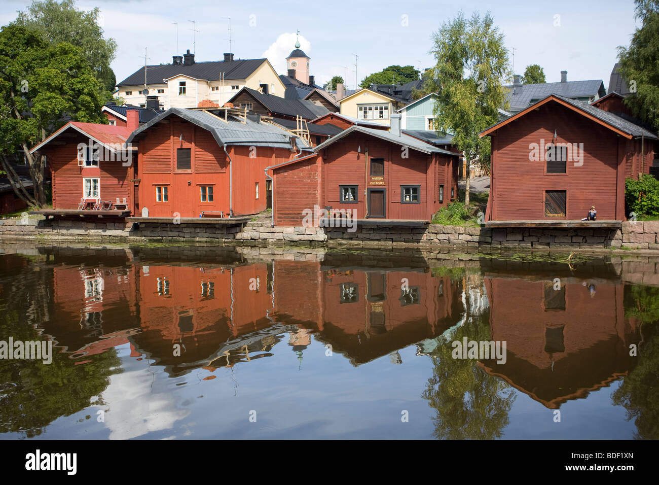 Altstadt. Porvoo, Finnland. Stockfoto