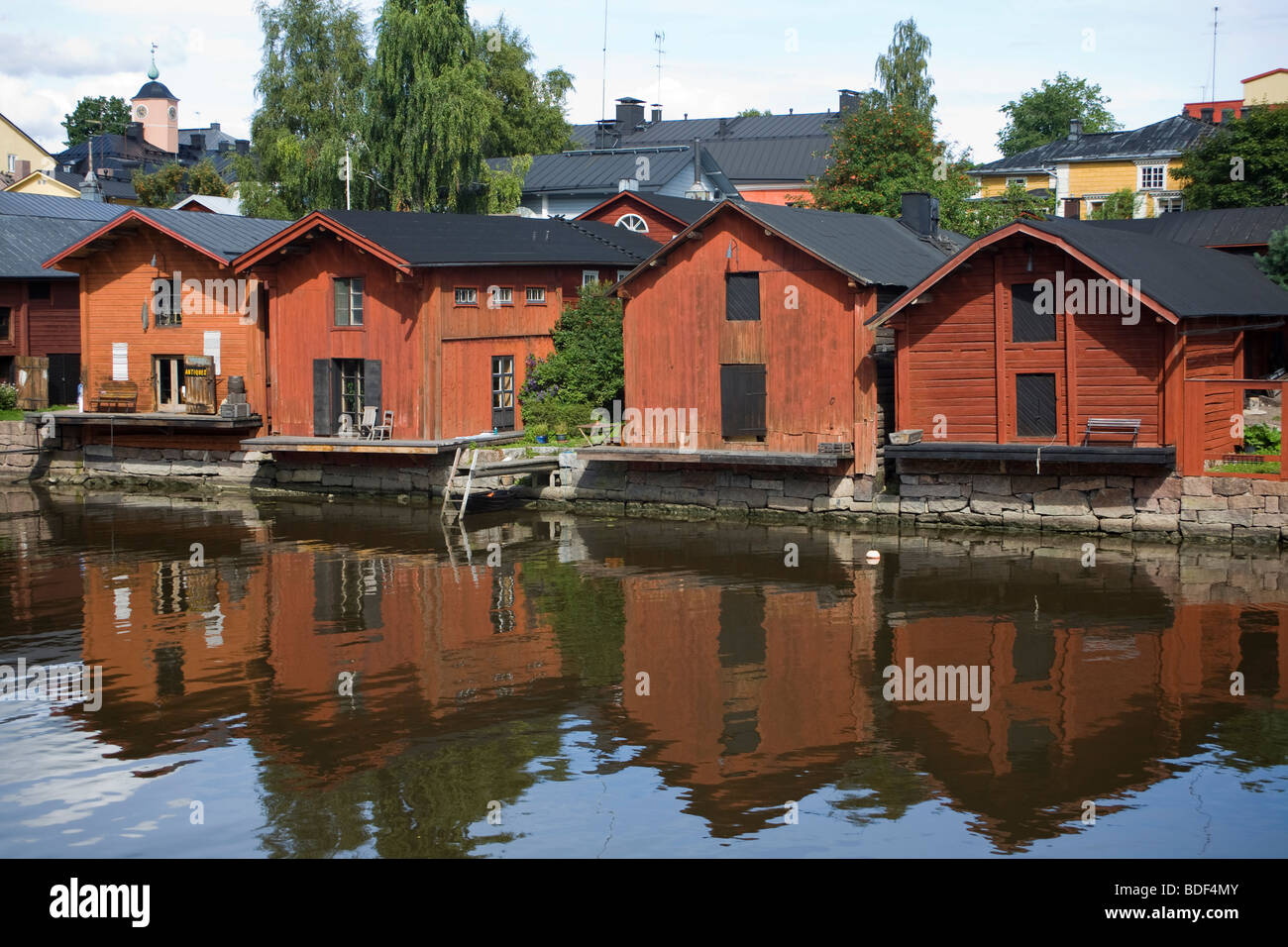 Altstadt. Porvoo, Finnland. Stockfoto