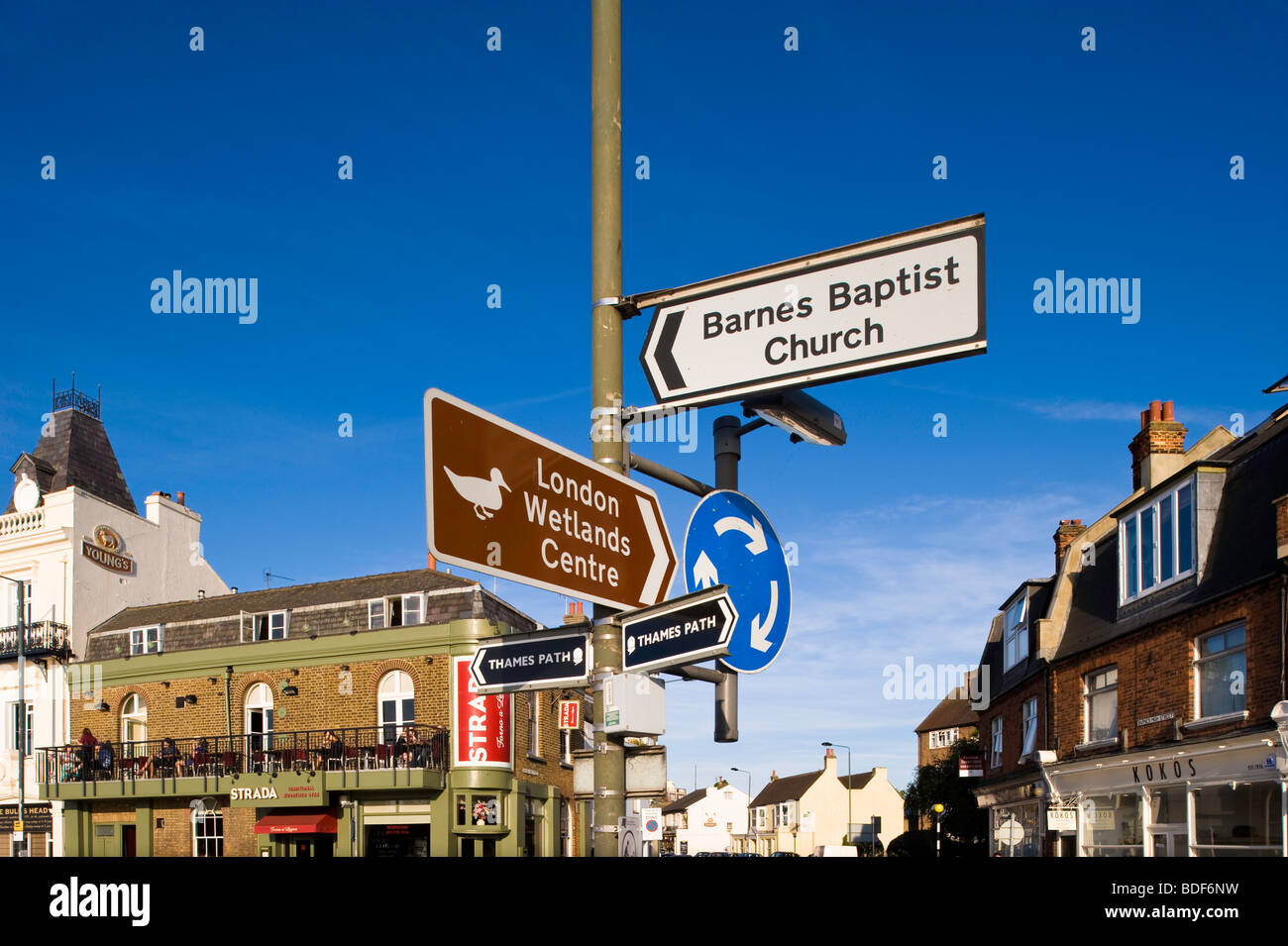 Barnes, SW13, London, Vereinigtes Königreich Stockfoto