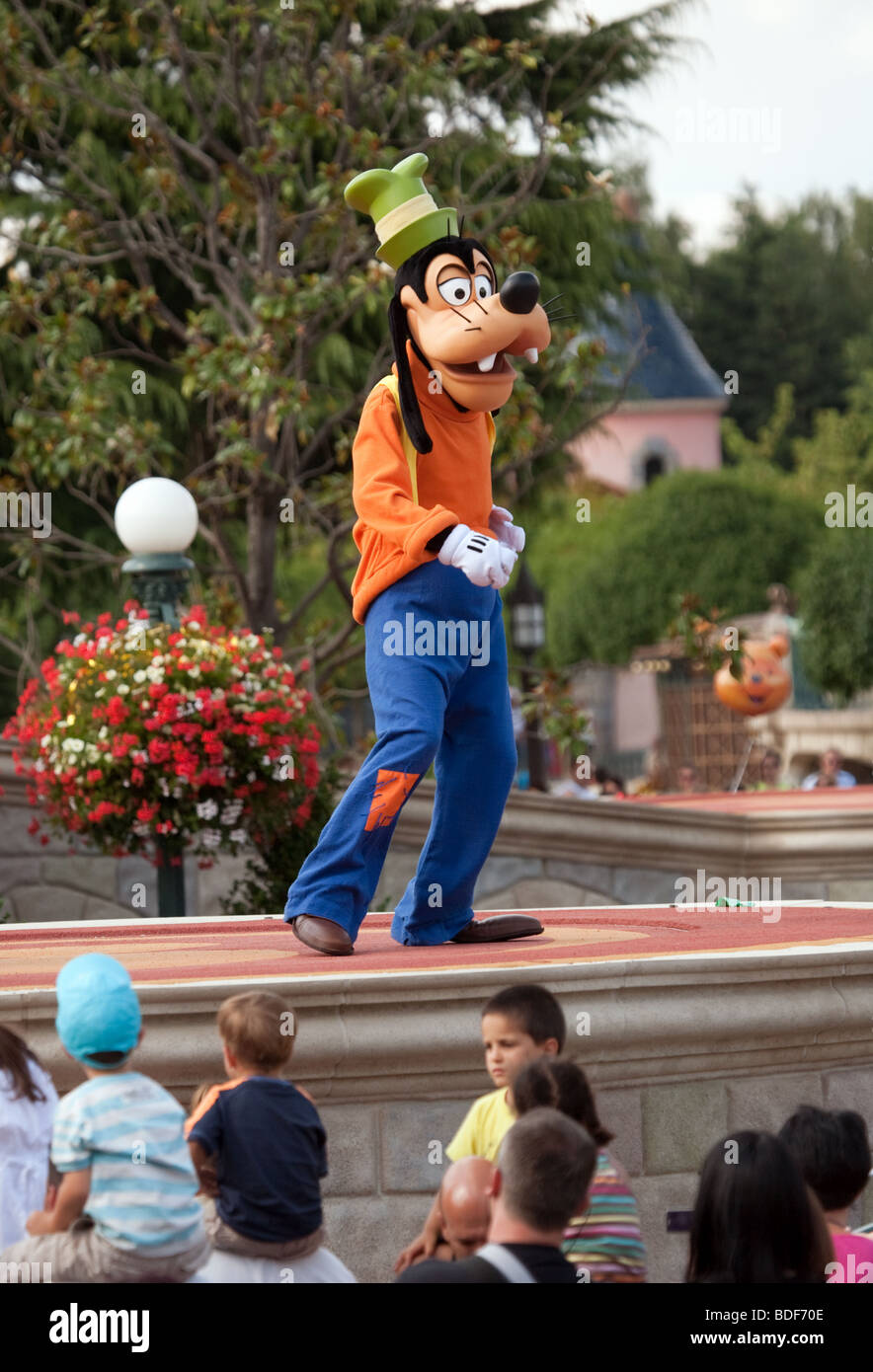 Goofy im Disneyland, Paris, Frankreich Stockfoto