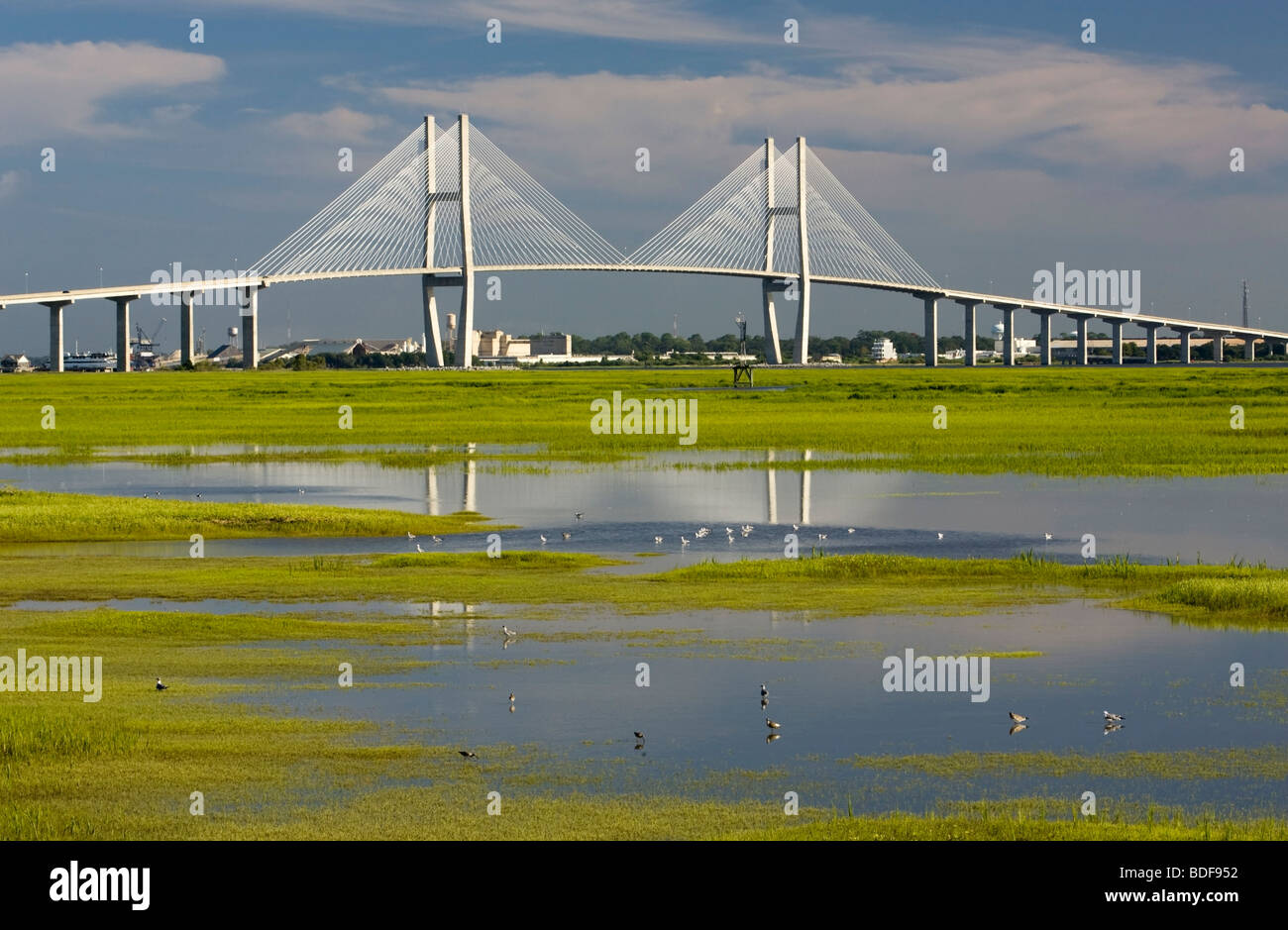 Sidney Lanier Bridge - Brunswick, Georgia USA Stockfoto