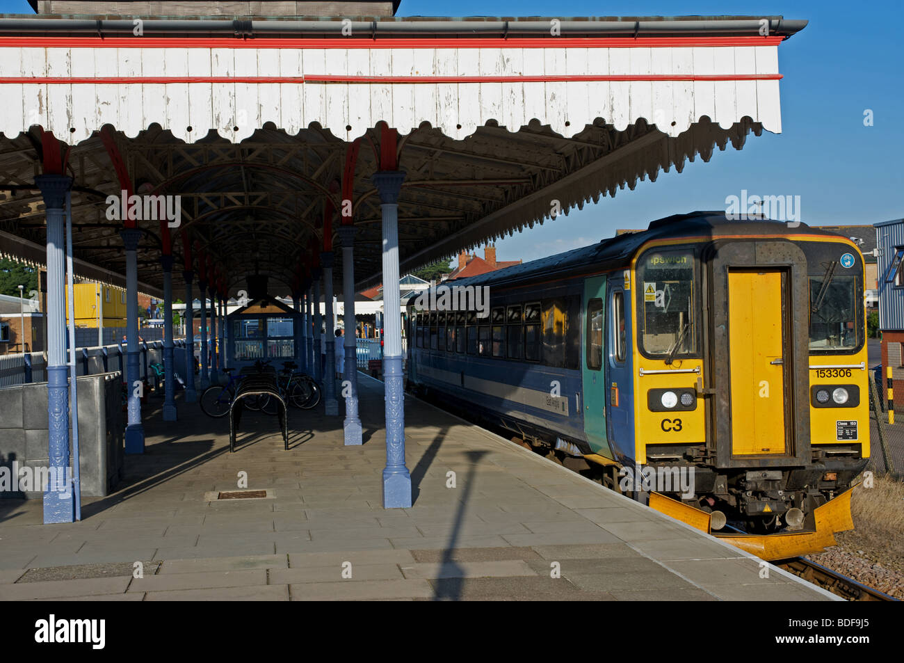 Bahnhof von Felixstowe, Suffolk, UK > Stockfoto