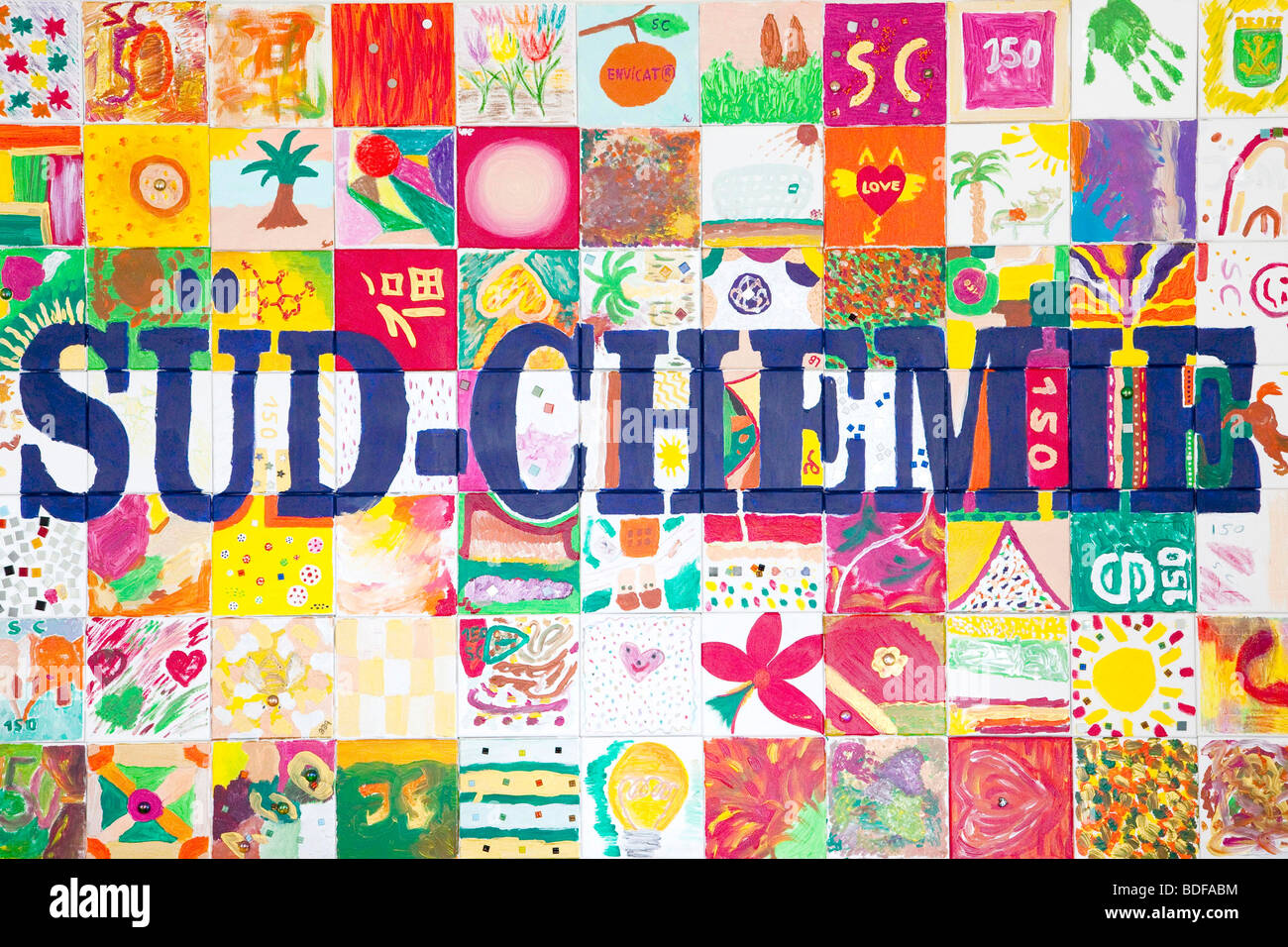 Logo in der Konzernzentrale der Süd-Chemie AG in München, Bayern, Deutschland, Europa Stockfoto