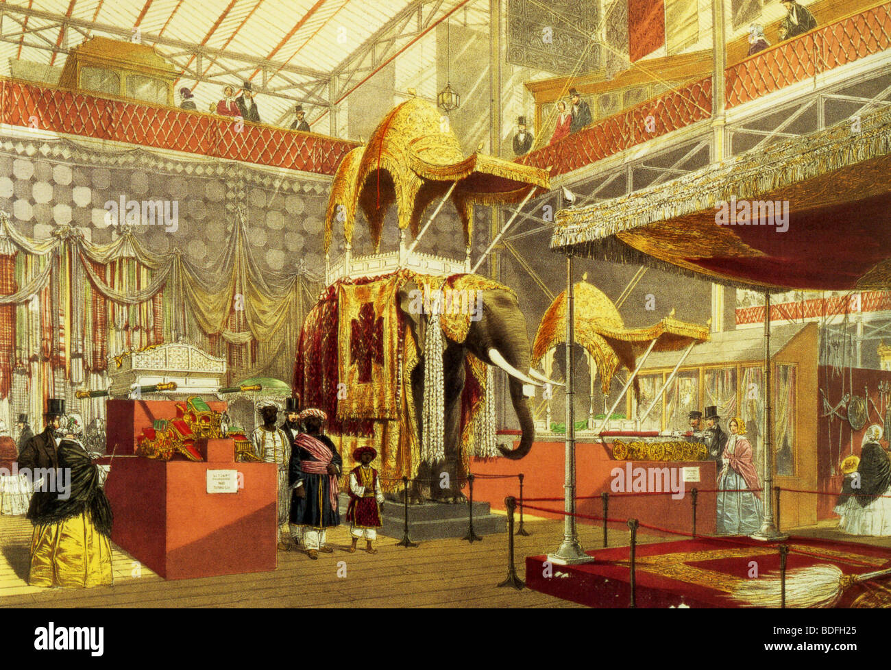 GROßE Ausstellung im Hyde Park 1851 - des indischen Teils Stockfoto