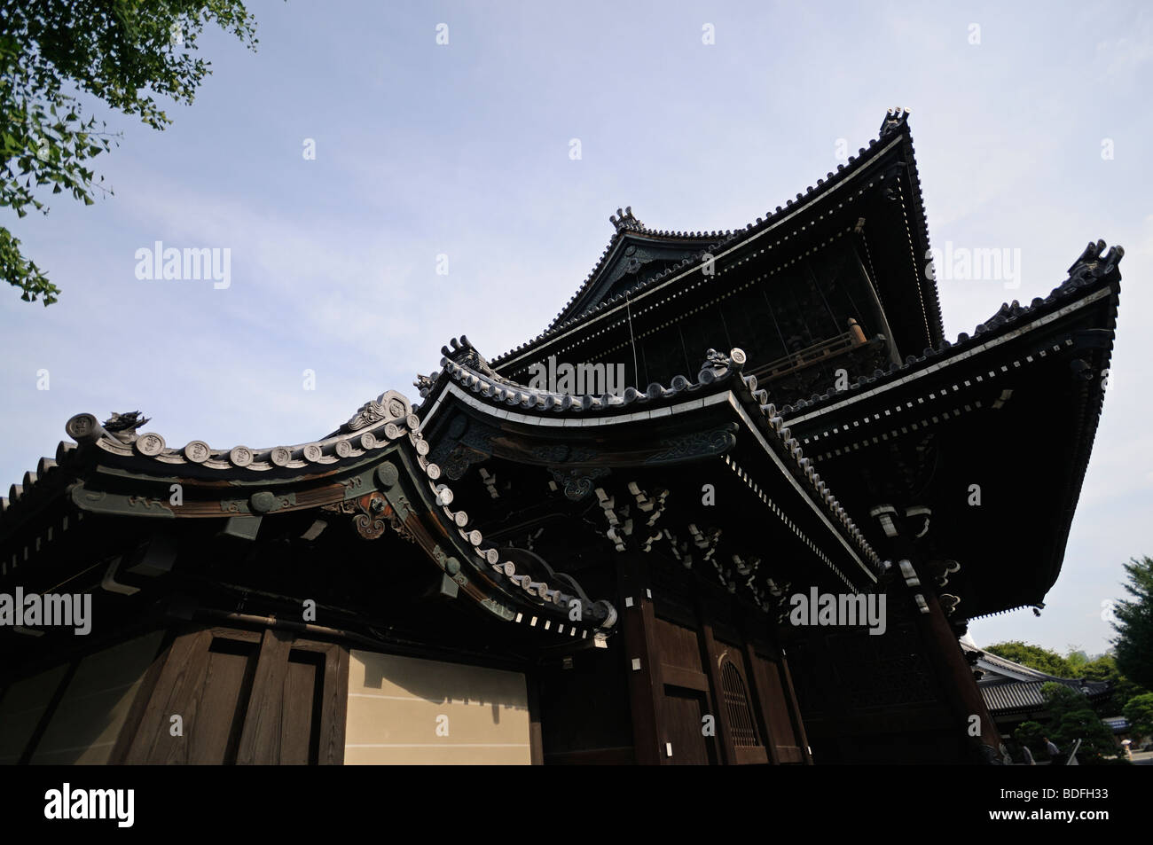 Gründer Halle Tor (Goei-Do-Mo). Higashi Hongan-Ji-Tempel. Kyoto. Kansai. Japan Stockfoto