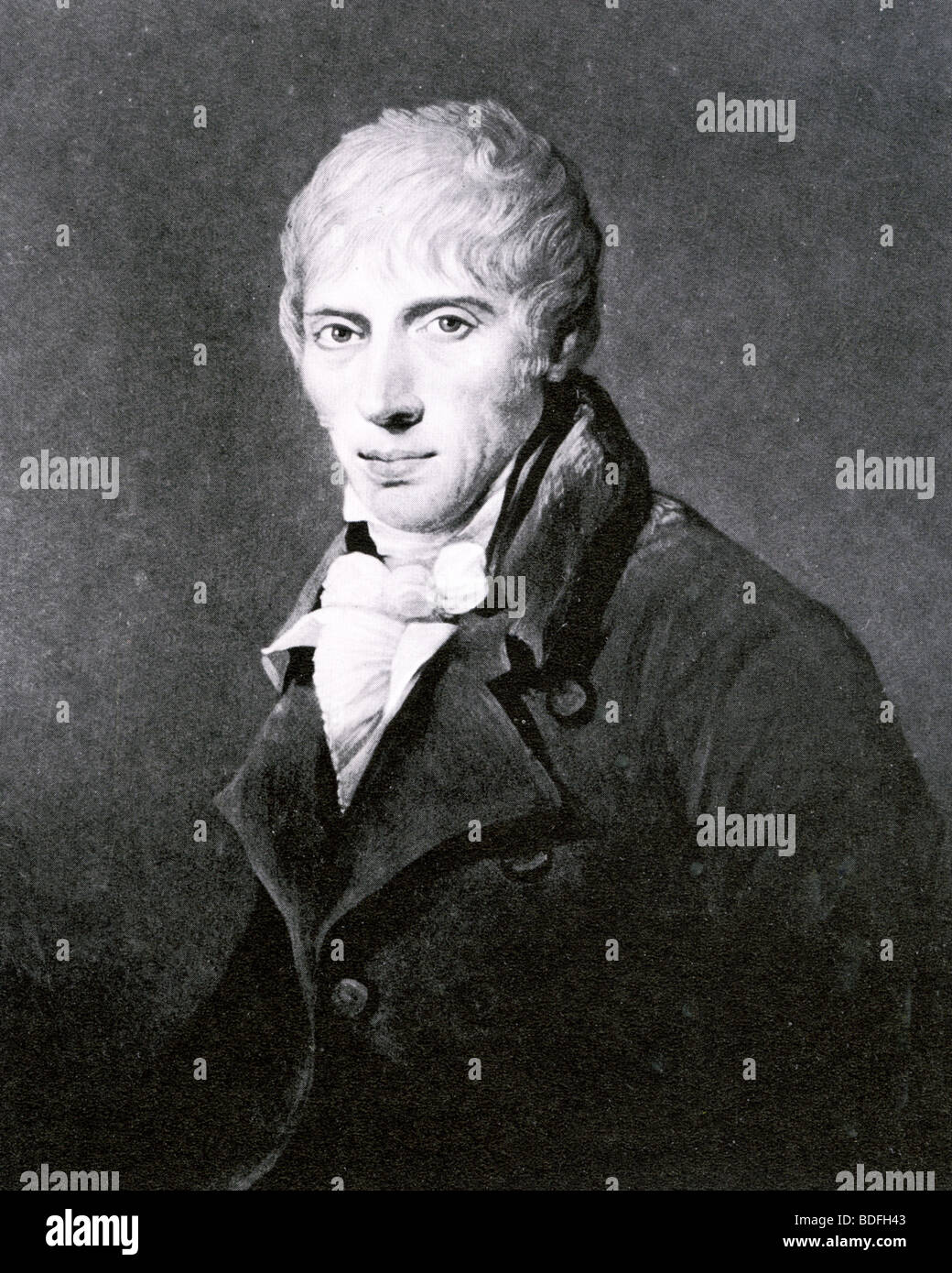 JOHN LOUDON McADAM - schottische Erfinder und Ingenieur (1756-1836), Pionier die Bautechnik, die nach ihm benannte Straße Stockfoto
