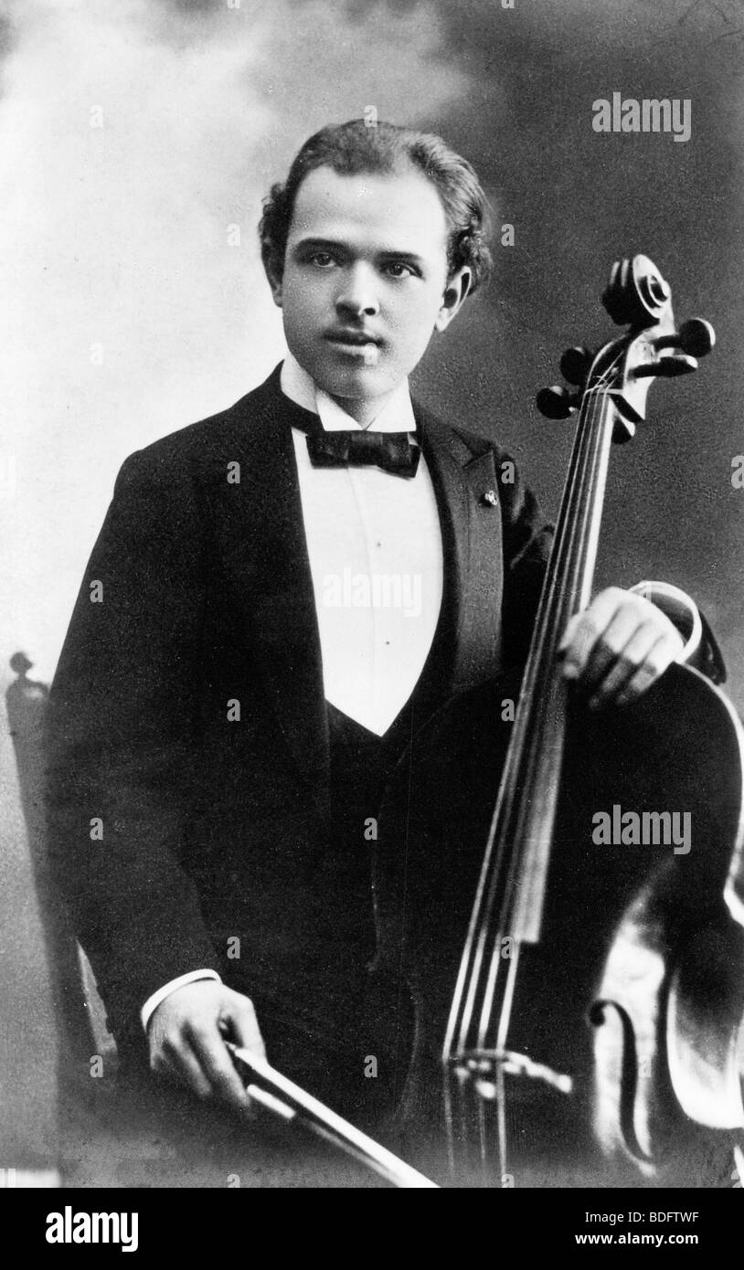 PABLO CASALS - spanische Cellist und Komponist (1876-1973) Stockfoto