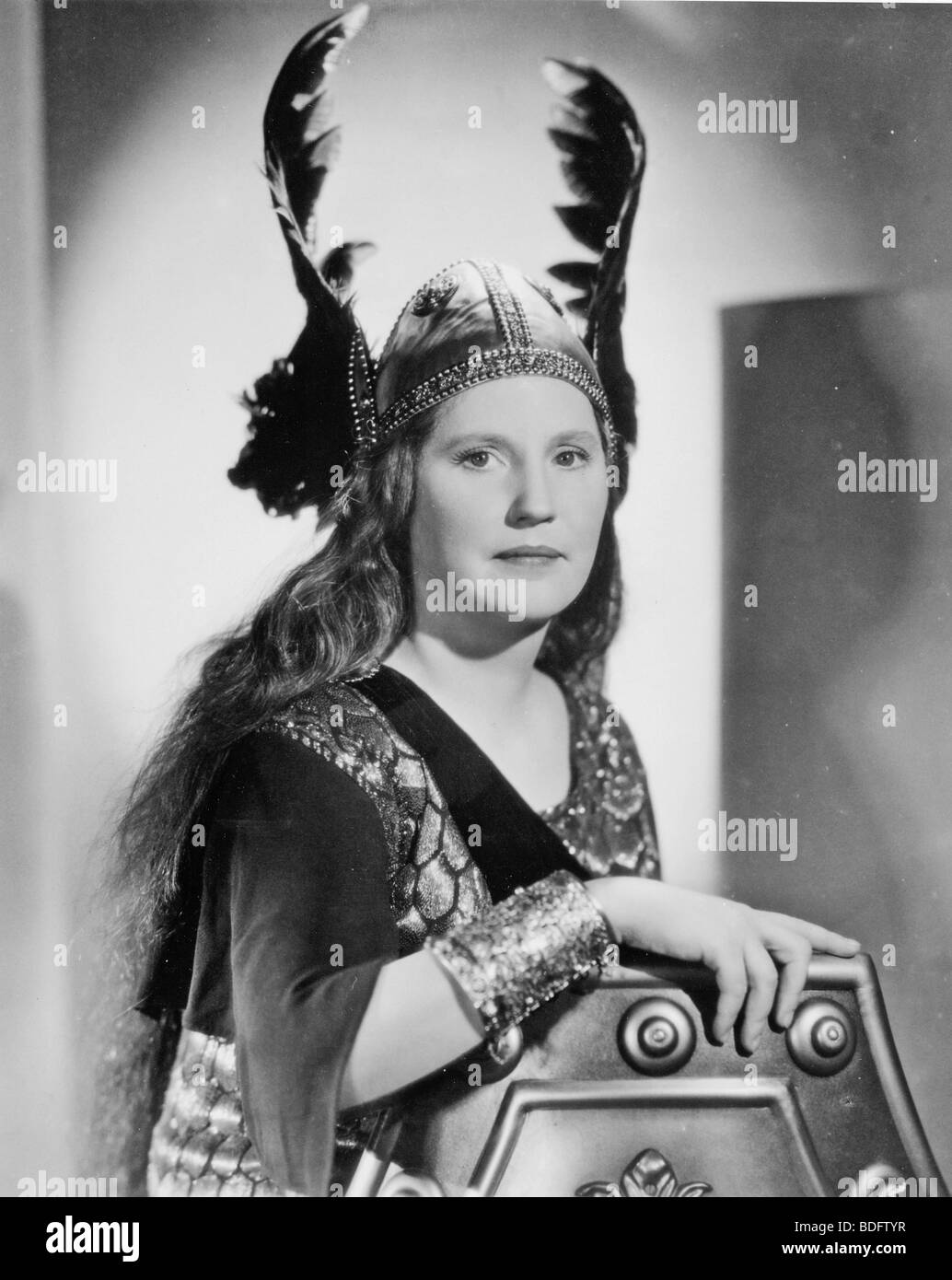 Norwegische Sopranistin KIRSTEN FLAGSTAD (1895-1962). International für Bühnenauftritte von Wagners Heldinnen gefeiert. Stockfoto