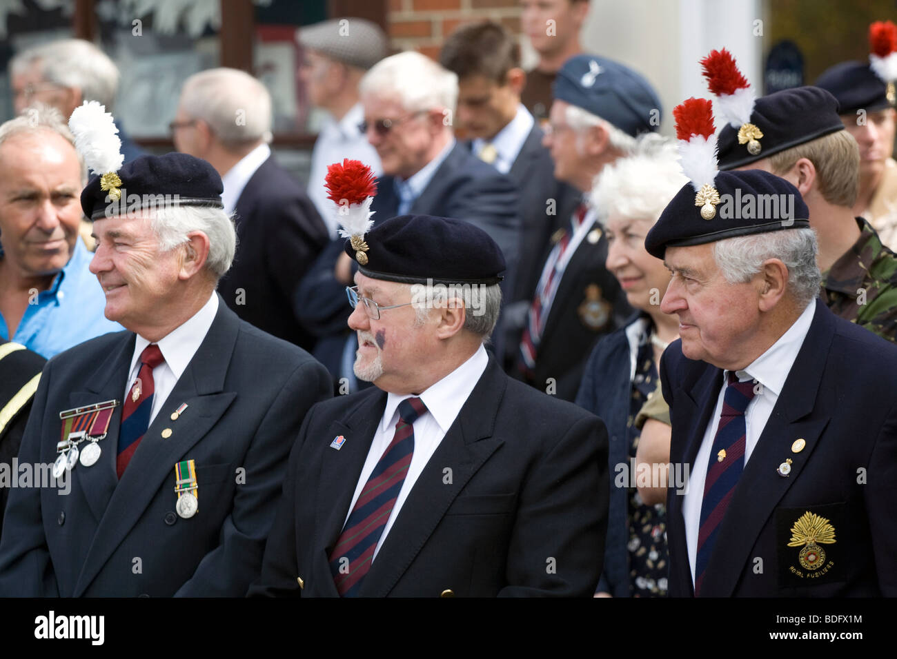 Rückführungen von vier Soldaten in Wootton Bassett, 2009. Stockfoto