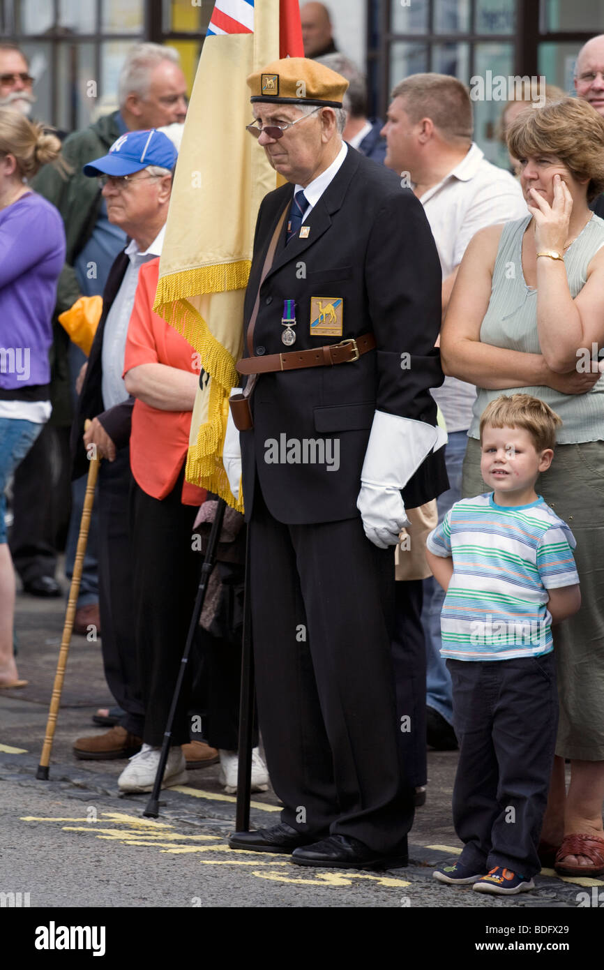 Rückführungen von vier Soldaten in Wootton Bassett, 2009. Stockfoto