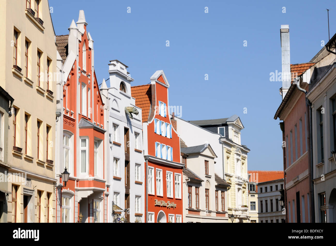 Altstadt von Wismar Mecklenburg Vorpommern Deutschland alte Stadt Wismar Mecklenburg-Vorpommern Deutschland Stockfoto