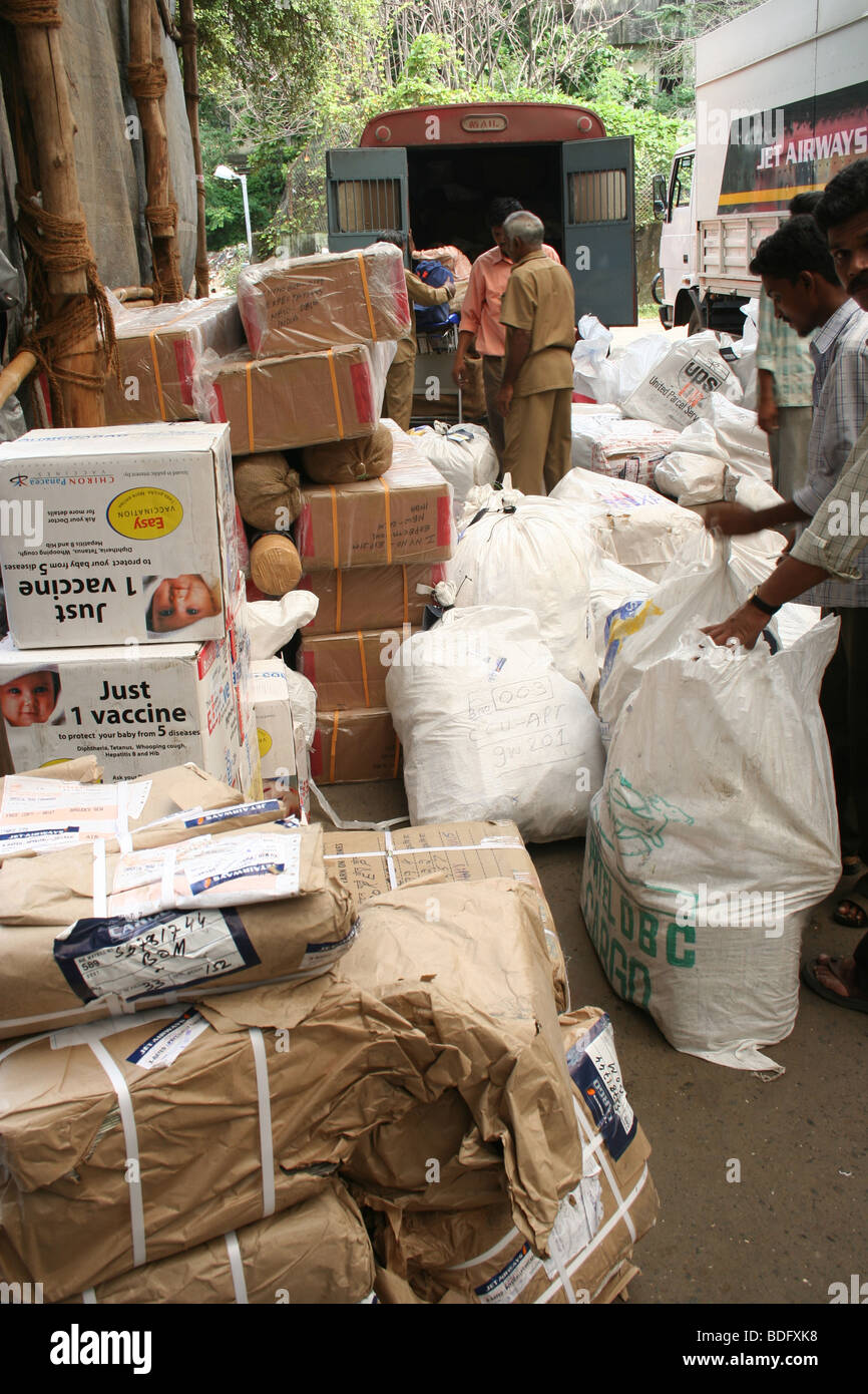 Flughafen von Mumbai Luftfracht Logistik Luftfracht Stockfoto