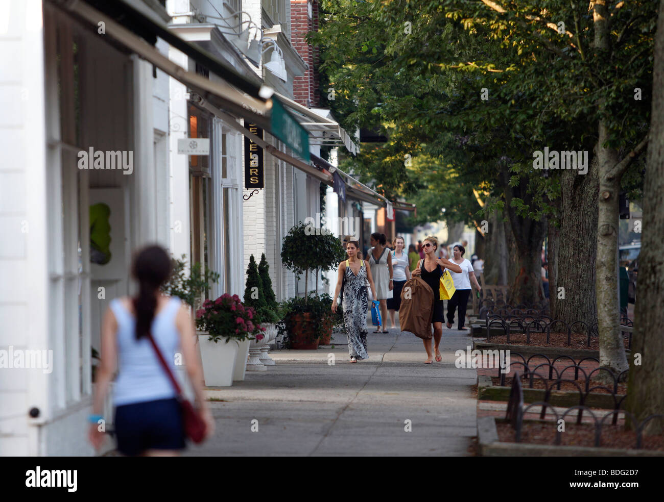 Main Street, East Hampton, New York Stockfoto Main Street, East Hampton, New York Stockfoto