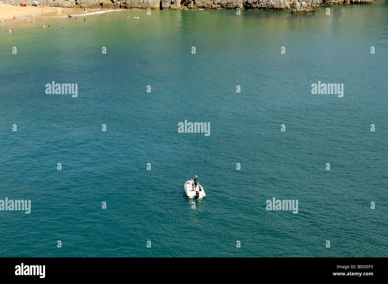 Barafundle Bay, Pembrokeshire, Wales Stockfoto