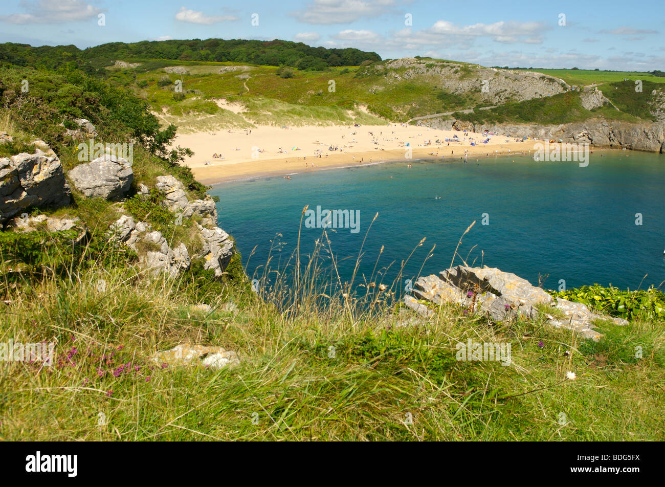 Barafundle Bay, Pembrokeshire, Wales Stockfoto