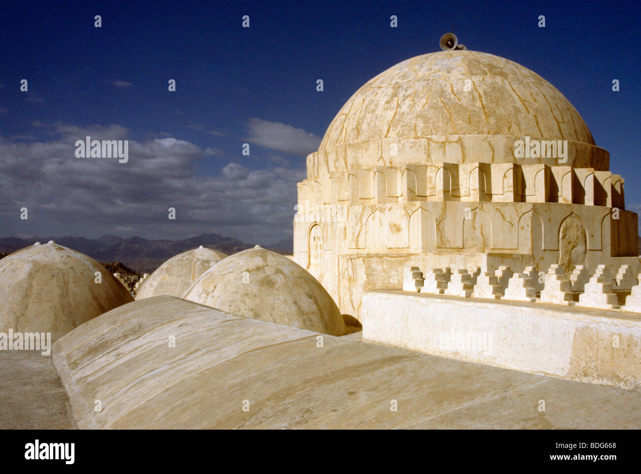 Al-Ashrafiya Moschee Dome Taiz Jemen Stockfoto