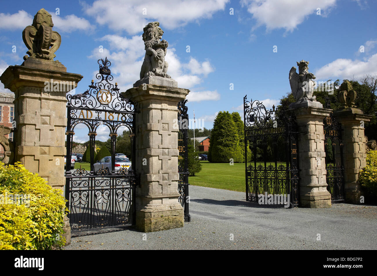 Toren nach Crewe Hall in Crewe UK Stockfoto