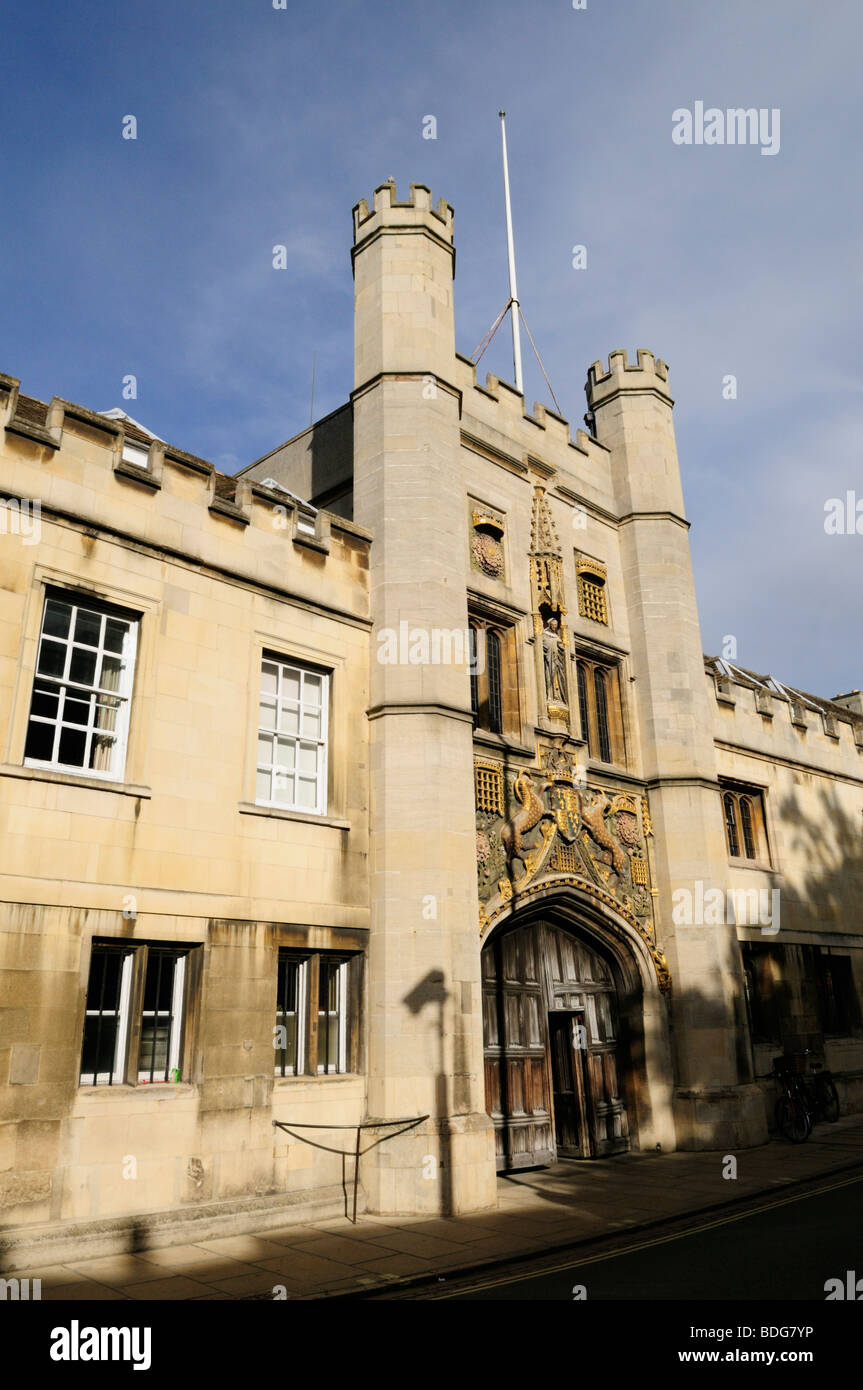 Das große Tor an Christs College Cambridge England UK Stockfoto