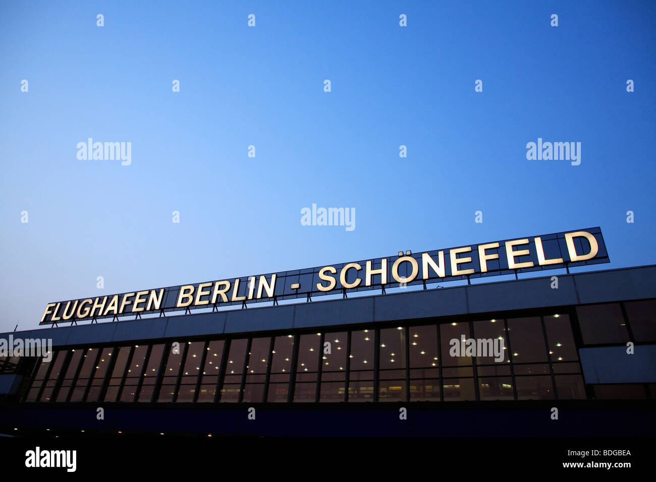 Flughafen Schönefeld, Berlin, Deutschland Stockfoto