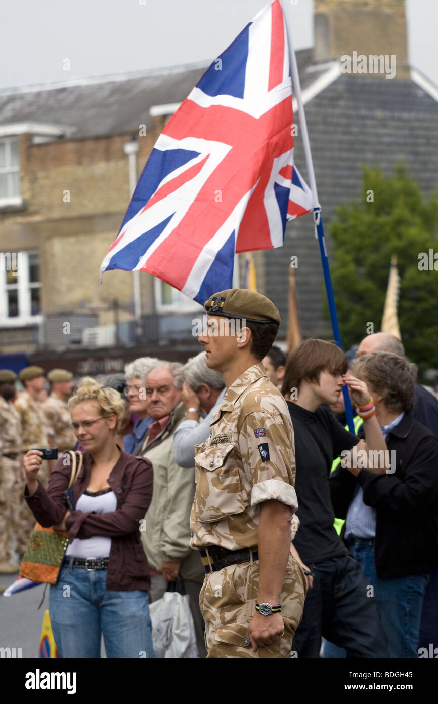 Prinzessin von Wales Royal Regiment ist willkommen Zuhause in Tunbridge Wells nach ihrer Rückkehr von den Touren in Afghanistan und im Irak. Stockfoto