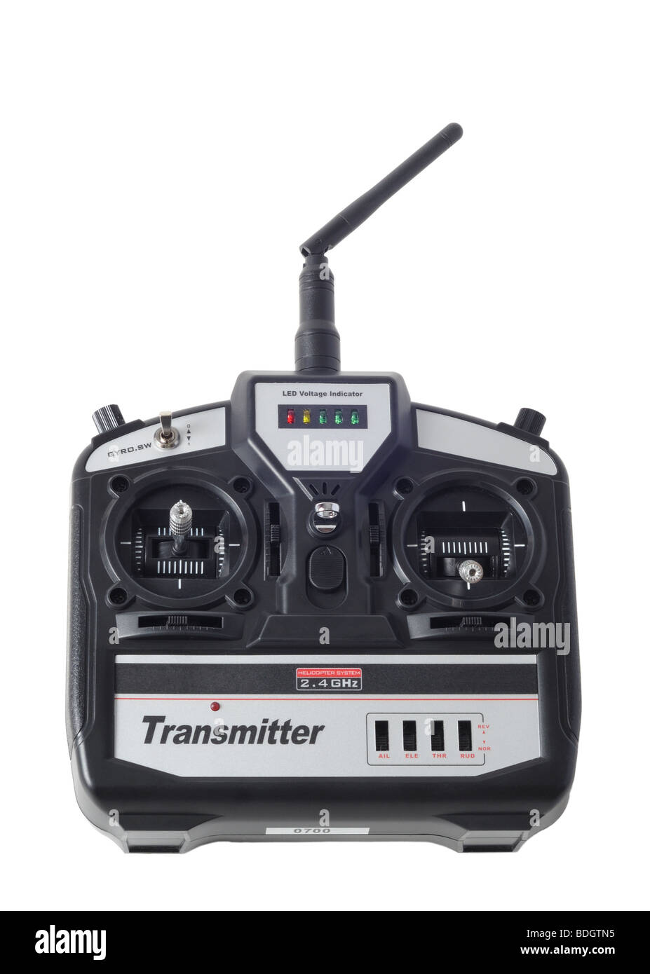 Funk-Fernbedienung, isoliert auf weiss Stockfoto