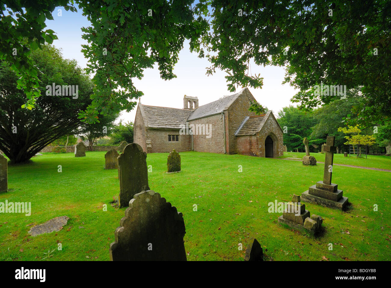 Bucht Dorfkirche Dorset Stockfoto