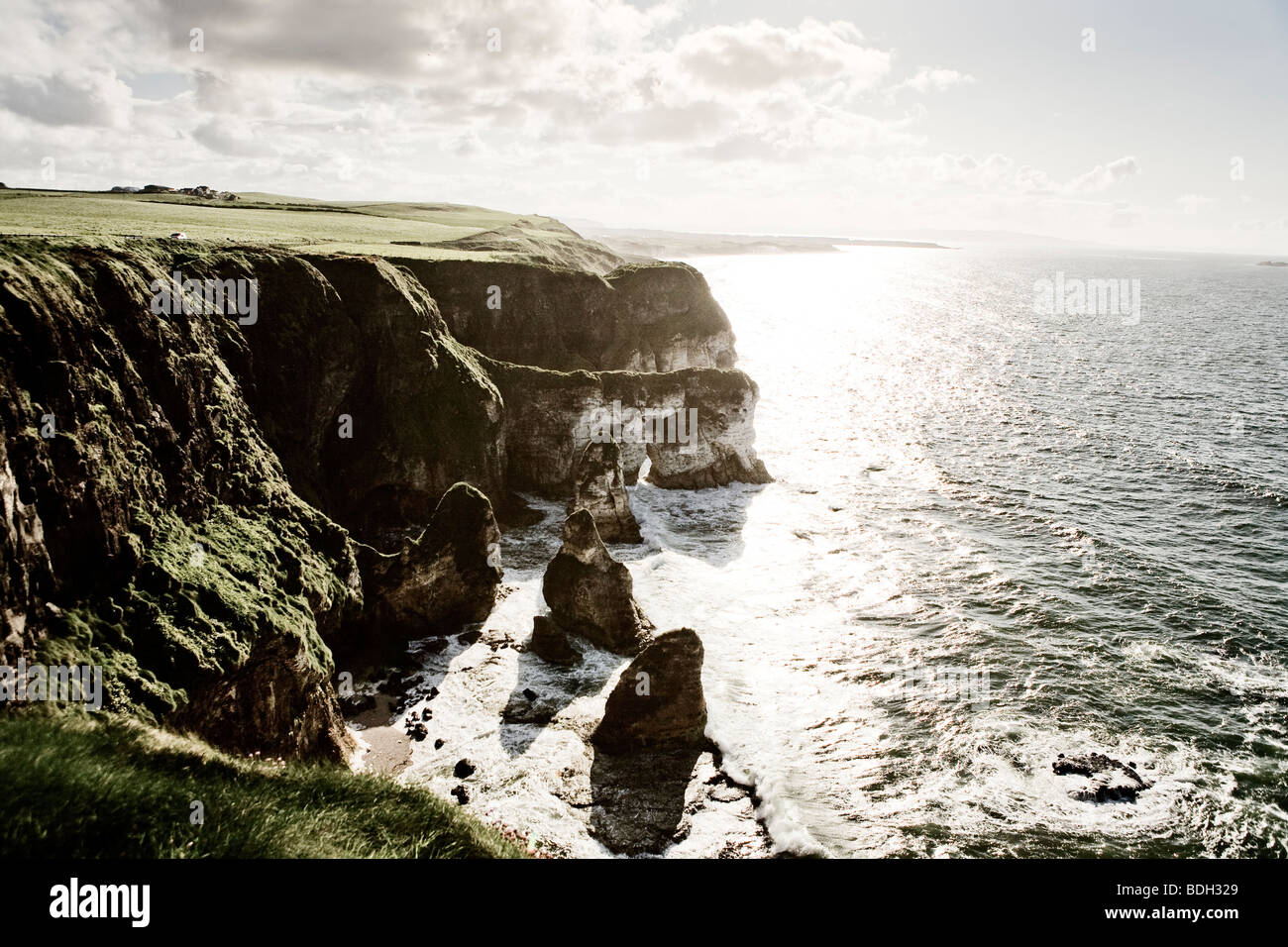 Küste von North Antrim, Nordirland Stockfoto
