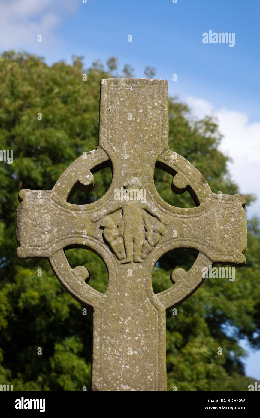 Richtung Norden überqueren Sie, Klosters Monasterboice, Irland Stockfoto