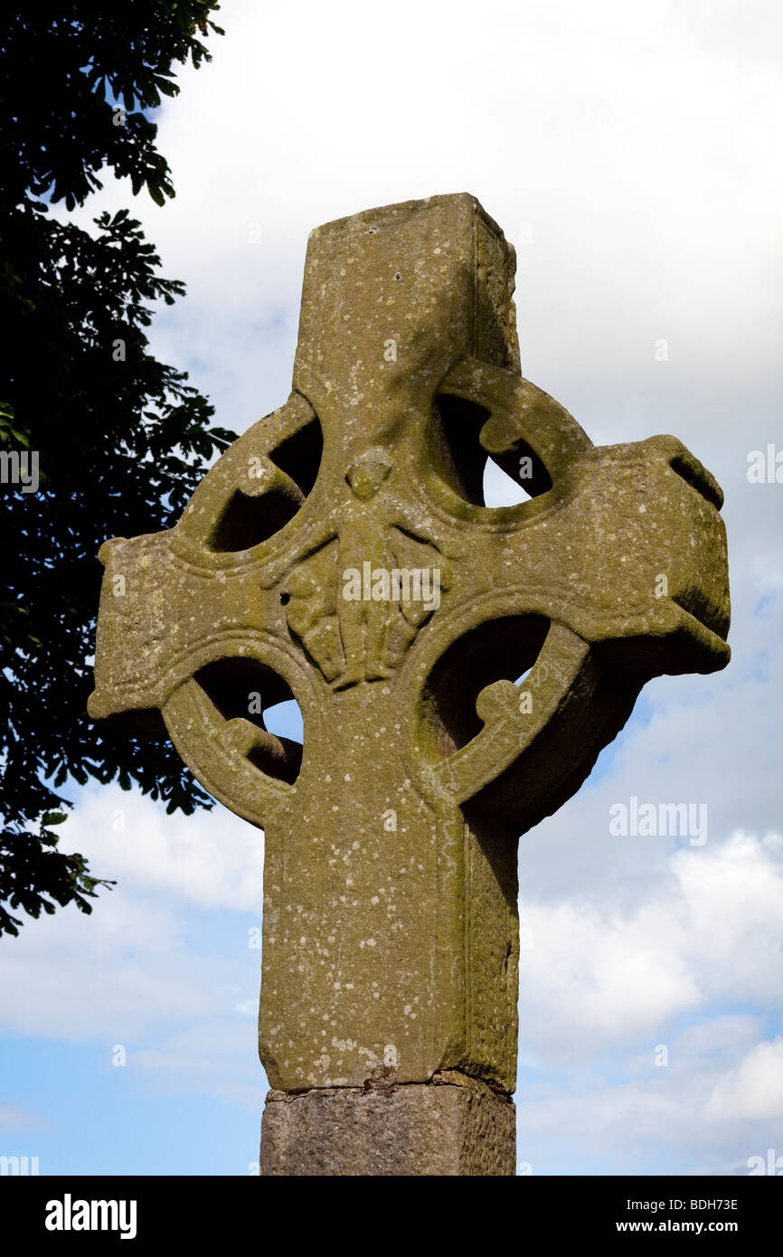 Richtung Norden überqueren Sie, Klosters Monasterboice, Irland Stockfoto