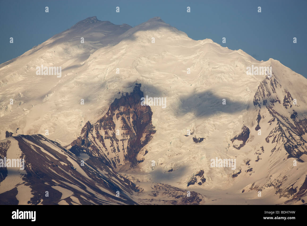 Mount Drum, Wrangell-St.-Elias-Nationalpark, Alaska. Stockfoto
