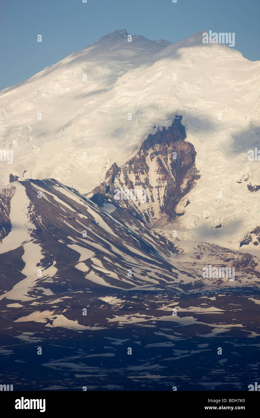 Mount Drum, Wrangell-St.-Elias-Nationalpark, Alaska. Stockfoto
