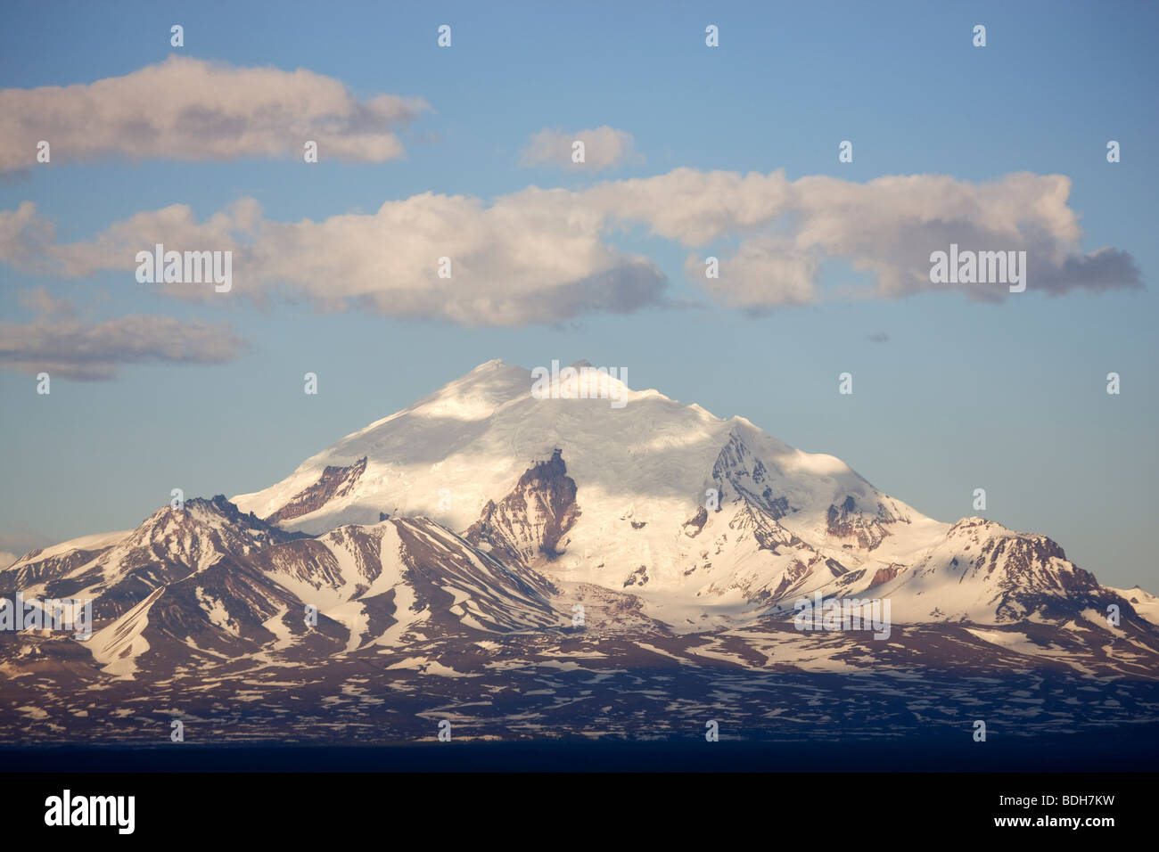 Mount Drum, Wrangell-St.-Elias-Nationalpark, Alaska. Stockfoto