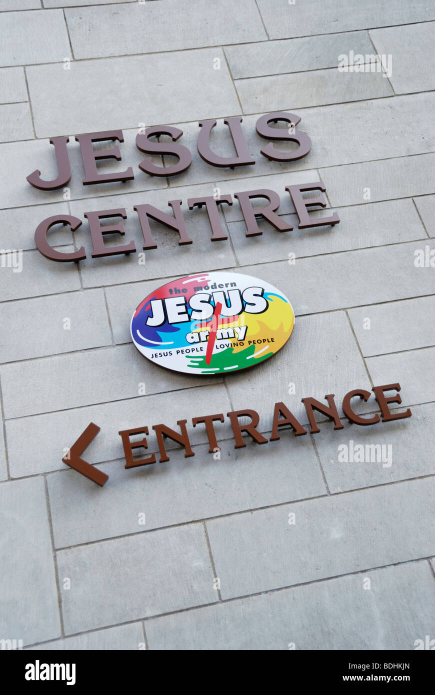 Das Jesus Centre, geführt von der Jesus Army evangelikalen christlichen Bewegung in Margaret Street London W2 Stockfoto
